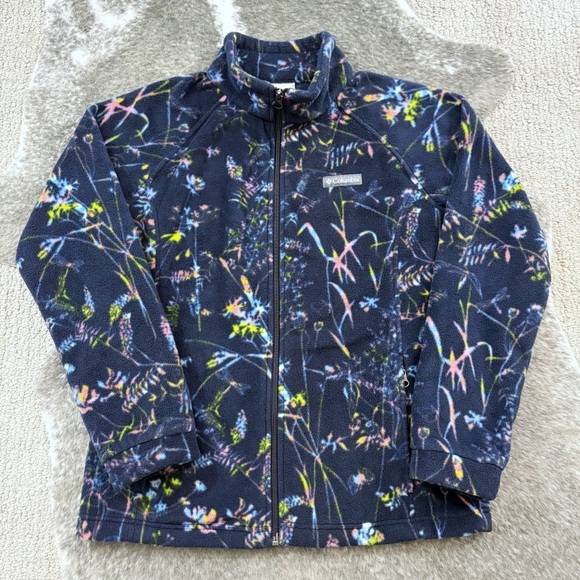 Columbia Multicolor Floral Fleece Jacket - Picture 5 of 10